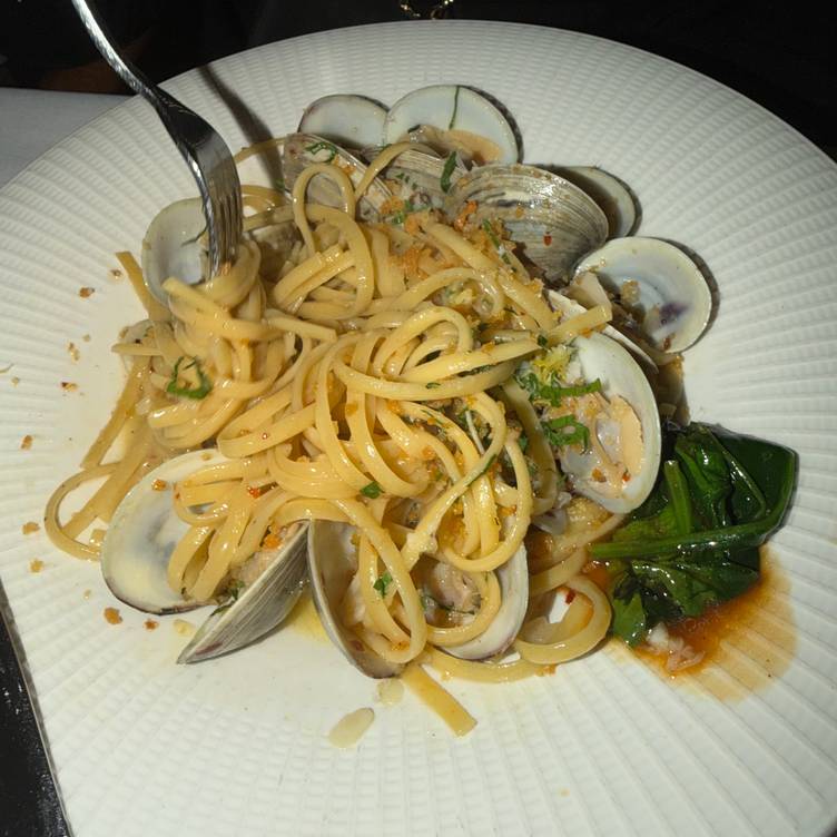 San Lorenzo at Hotel Saint Vincent signature dishes Linguine with ClamsGrilled SwordfishWhole Roasted Fish